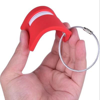 2-Pack Red Silicone Luggage Tag with Name ID Card Perfect to Quickly Spot Luggage Suitcase