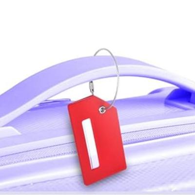 2-Pack Red Silicone Luggage Tag with Name ID Card Perfect to Quickly Spot Luggage Suitcase