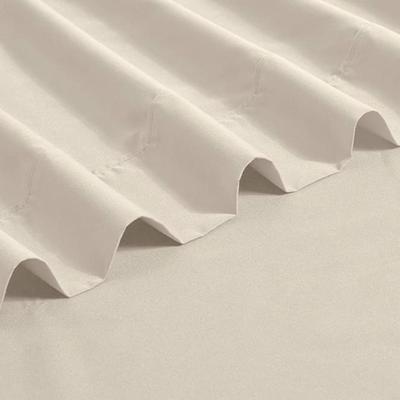 Size Twin/Twin XL Beige Amazon Basics Microfiber Flat Sheet Bedding