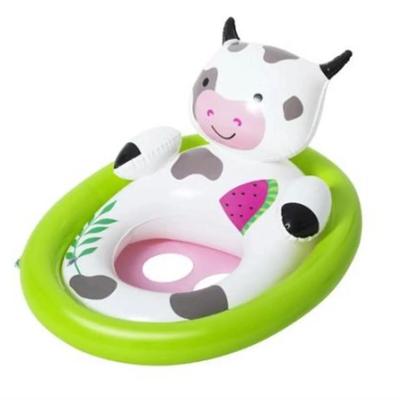 Black & White Cow Baby 0-12mo Water Sun & Fun Inflatable Vinyl Pool Float 32" x 22"
