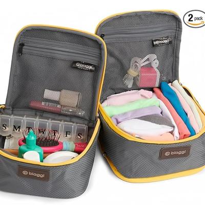 Biaggi ZipCubes Mini Cube Duo - SET OF 2, TSA-Approved 7"x7"x4" Ultralight Packing Cubes for Toiletries, Makeup,...