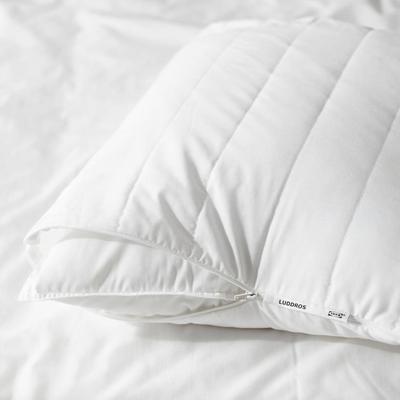 Queen Size 2-Pack IKEA LUDDROS Pillow Protectors 132 Thread Count 52 % polyester (100% recycled), 48 % cotton