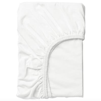 IKEA LEN White Fitted Crib Sheet - 28" x 63" - Fitted Sheet for Nursery Crib Baby Toddler Sheet