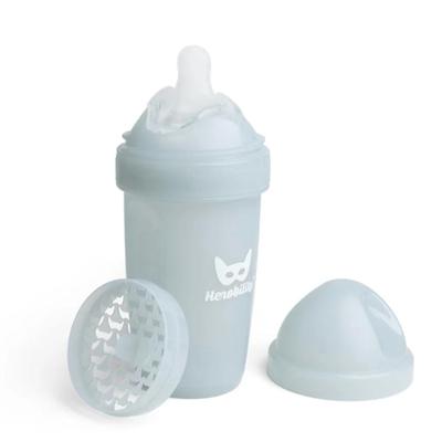 Herobility Double Anti-Colic Baby Bottle LT 240 ml/8.5 floz Gray