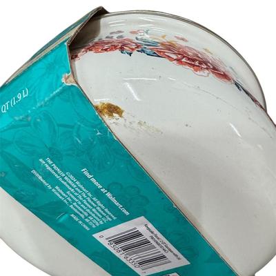 The Pioneer Woman Keepsake 2-Quart Enamel-on-Steel Saucepan, Floral