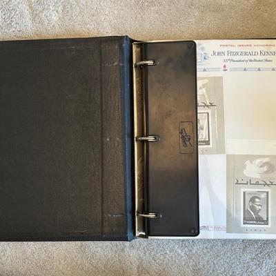Large John F. Kennedy Memorial Stamp Collection