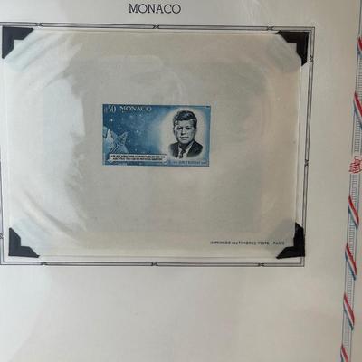Large John F. Kennedy Memorial Stamp Collection