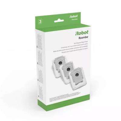 iRobot 3pk Clean Base Automatic Dirt Disposal Bags - White 4640235: Replacement Vacuum Bags for Robot Vacuums