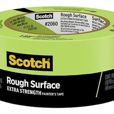 otch Rough Surface Extra Strength Painter's Tape, Green, Tape Protects Surfaces and Removes Easily, Rough Surface Painting Tape for...