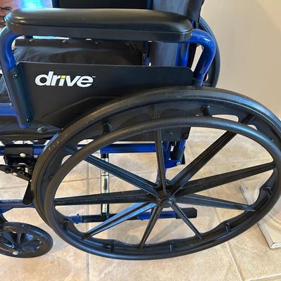 Drive Lightweight Wheelchair with Swing-Away Footrests and Flip-Back Arms,