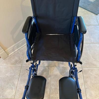 Drive Lightweight Wheelchair with Swing-Away Footrests and Flip-Back Arms,