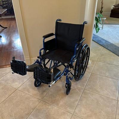 Drive Lightweight Wheelchair with Swing-Away Footrests and Flip-Back Arms,