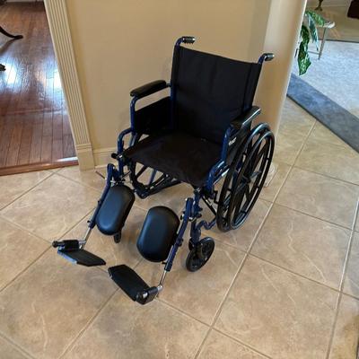 Drive Lightweight Wheelchair with Swing-Away Footrests and Flip-Back Arms,