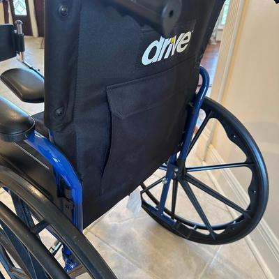 Drive Lightweight Wheelchair with Swing-Away Footrests and Flip-Back Arms,