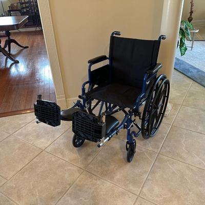 Drive Lightweight Wheelchair with Swing-Away Footrests and Flip-Back Arms,