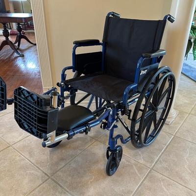 Drive Lightweight Wheelchair with Swing-Away Footrests and Flip-Back Arms,