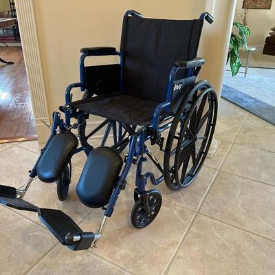 Drive Lightweight Wheelchair with Swing-Away Footrests and Flip-Back Arms,
