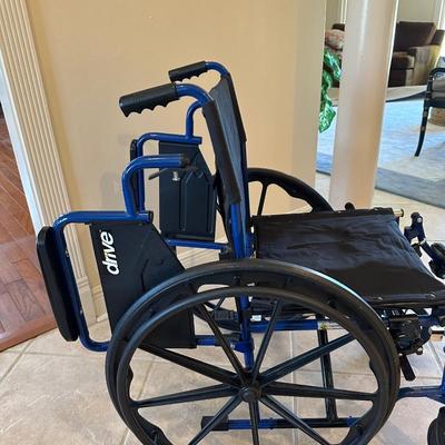 Drive Lightweight Wheelchair with Swing-Away Footrests and Flip-Back Arms,
