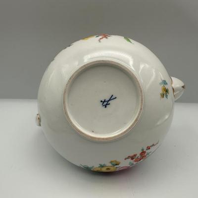 Assortment of MEISSEN Porcelain Tea Teacups with Teapot