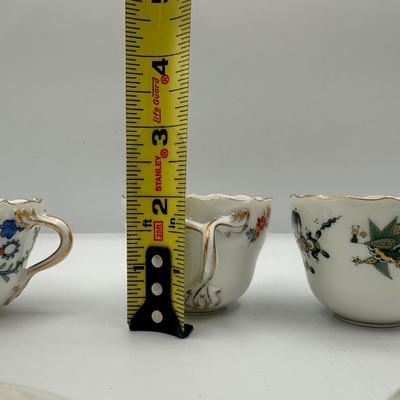 Assortment of MEISSEN Porcelain Tea Teacups with Teapot