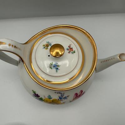 Assortment of MEISSEN Porcelain Tea Teacups with Teapot
