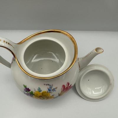 Assortment of MEISSEN Porcelain Tea Teacups with Teapot