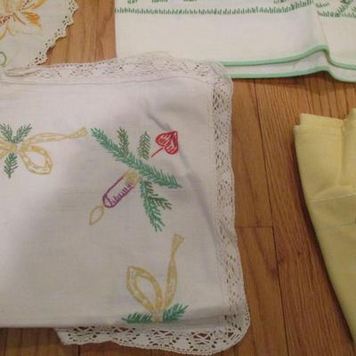 Some Hand Made Hand Stitched Runners & Tablecloths