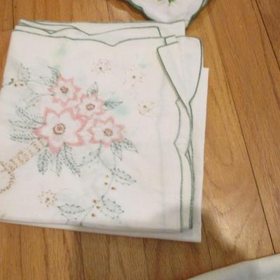 Some Hand Made Hand Stitched Runners & Tablecloths