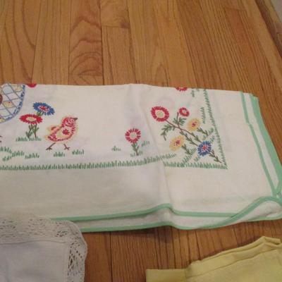 Some Hand Made Hand Stitched Runners & Tablecloths