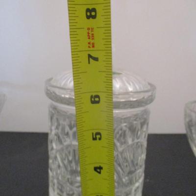 Crystal Bowl Biscuit Jar & Shannon Crystal Ireland Bowl