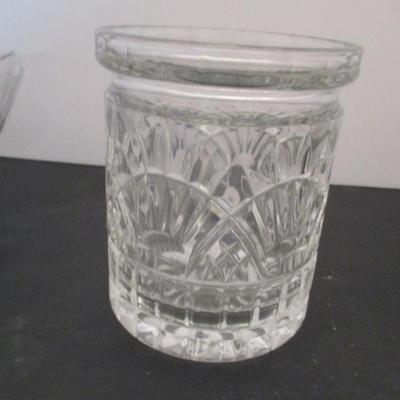 Crystal Bowl Biscuit Jar & Shannon Crystal Ireland Bowl