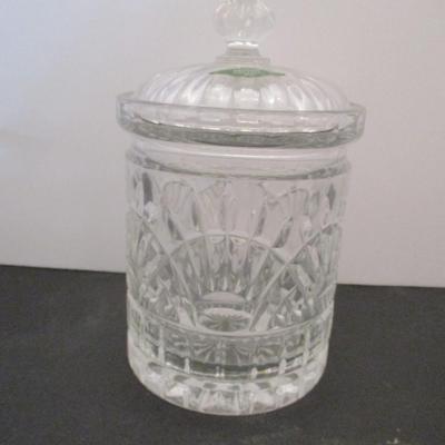Crystal Bowl Biscuit Jar & Shannon Crystal Ireland Bowl