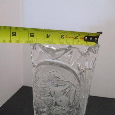 Crystal Etched Strawberry Pitcher Shannon Designs Of Ireland Leaded Crystal Floral Fruit Salad Bowl
