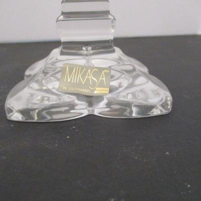Vintage Clear Crystal Candle Holders