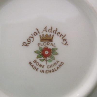 Royal Adderley Floral Bone China Trinket Dishes & Porcelain Egg