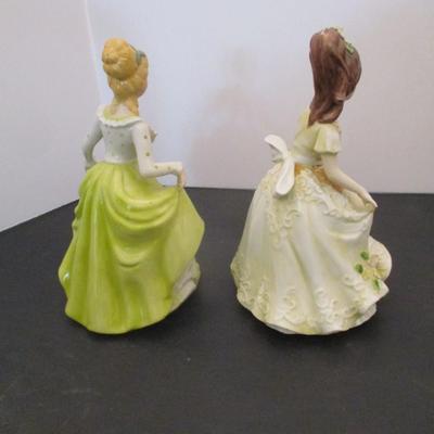 Porcelain Victorian Lady Figures