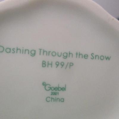Vintage Berta Goebel Hummels Dashing Through The Snow & A Gift For Snowman