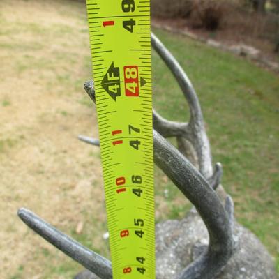Solid Concrete Heavy Yard Buck UPDATE: Two people were able to move the buck to the back yard