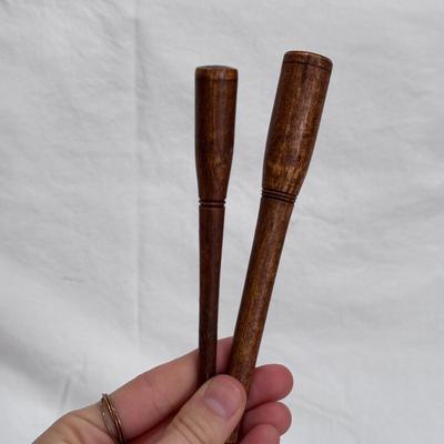 Two Wooden Frog Percussion Rasps (LR-DZ)