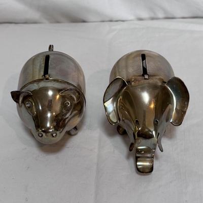 Napier Vintage Silver Plated Coin Banks and More (LR-DZ)
