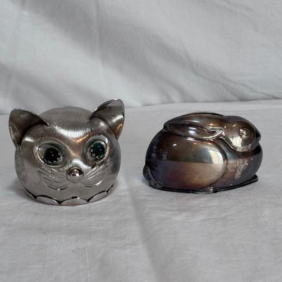 Napier Vintage Silver Plated Coin Banks and More (LR-DZ)
