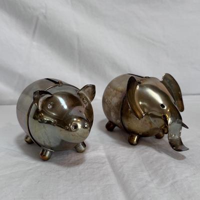 Napier Vintage Silver Plated Coin Banks and More (LR-DZ)