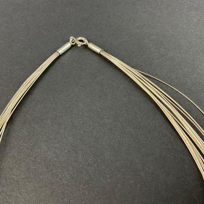 -47- SILVER | Sterling Multi-Strand Necklace | Marked