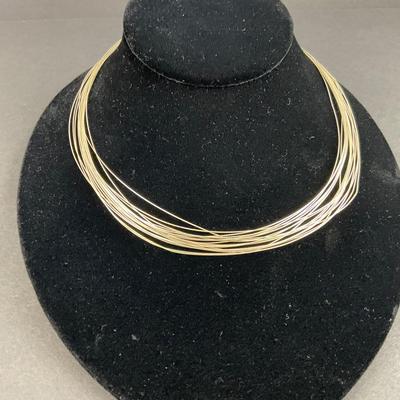 -47- SILVER | Sterling Multi-Strand Necklace | Marked