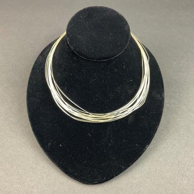 -47- SILVER | Sterling Multi-Strand Necklace | Marked