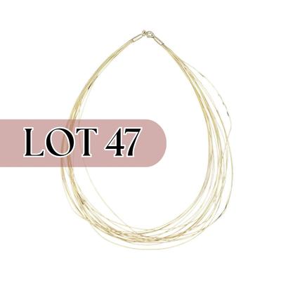 -47- SILVER | Sterling Multi-Strand Necklace | Marked