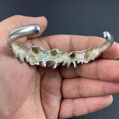 -50- SILVER | Sterling Kabana Cats Bracelet | Marked