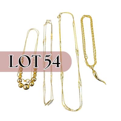 -54- COSTUME | Gold Tone Necklaces