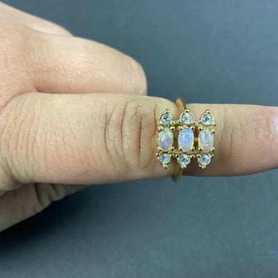 -55- AVON | Vintage Faux Opal Rings | Marked