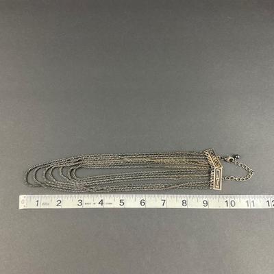 -58- JEWELRY | Unique Metal Multi Strand Necklace